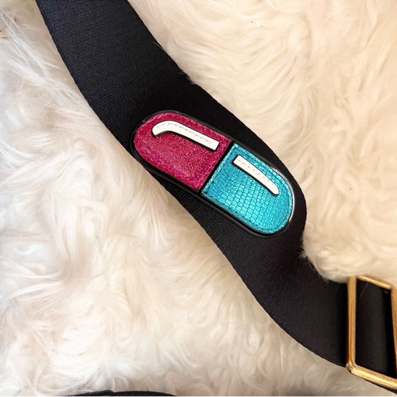 New! Rare MARC JACOBS The Snapshot Snakeskin Effect Leather Crossbody Camera Bag - Picture 9 of 11